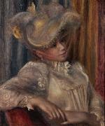 Woman with a Hat, Pierre-Auguste Renoir